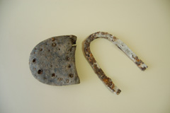 Sola de goma i puntera de ferro